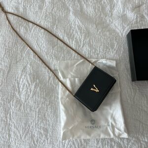 Versace Virtus Mini Leather Bag